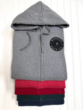 MRL Unisex Zip Hoodie - Vintage Logo - GREY